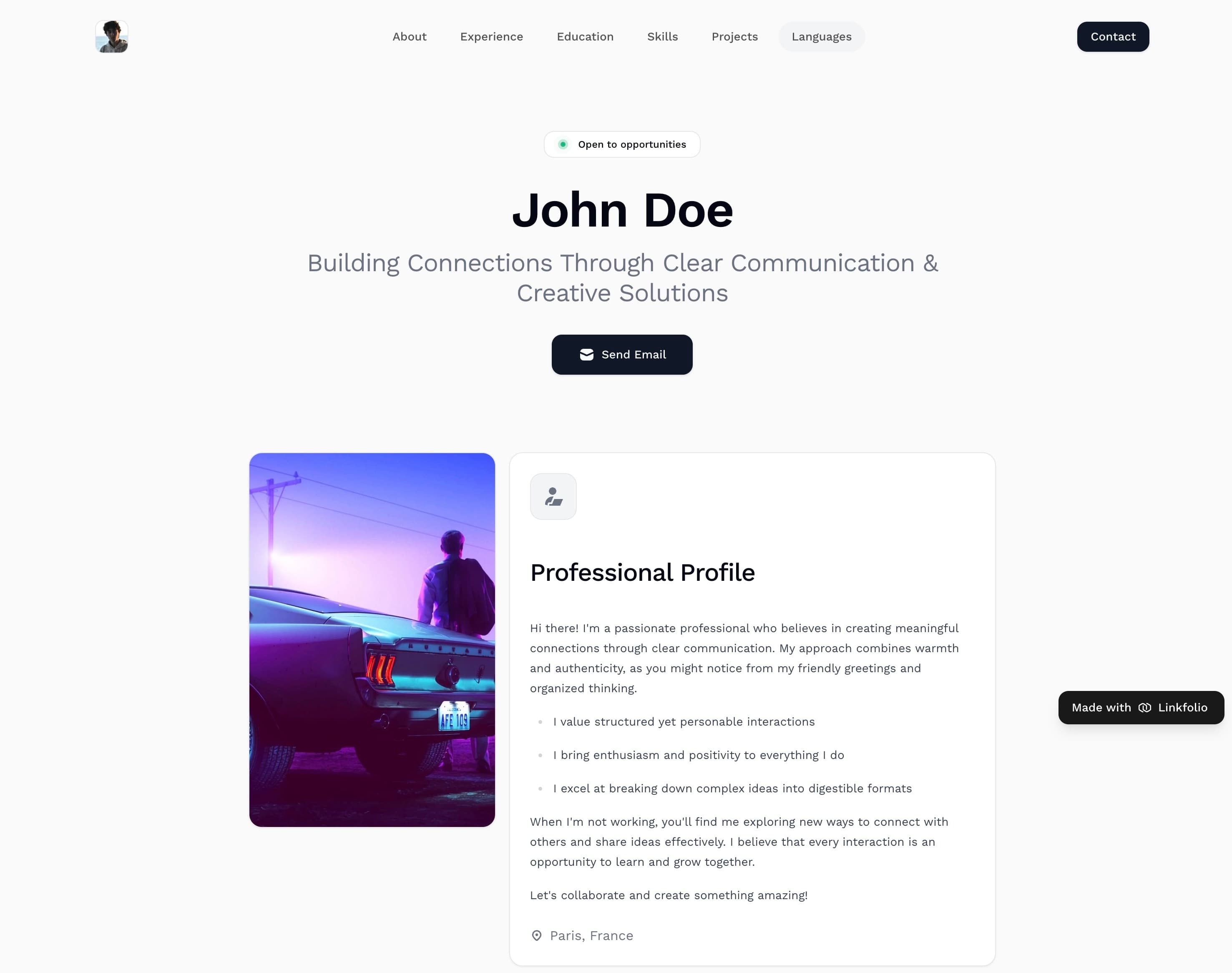Portfolio preview